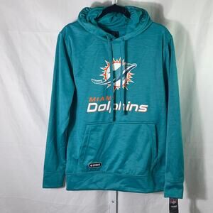 NWT Miami Dolphins NFL Combine Authentic Hoodie - Mens Size S - Green